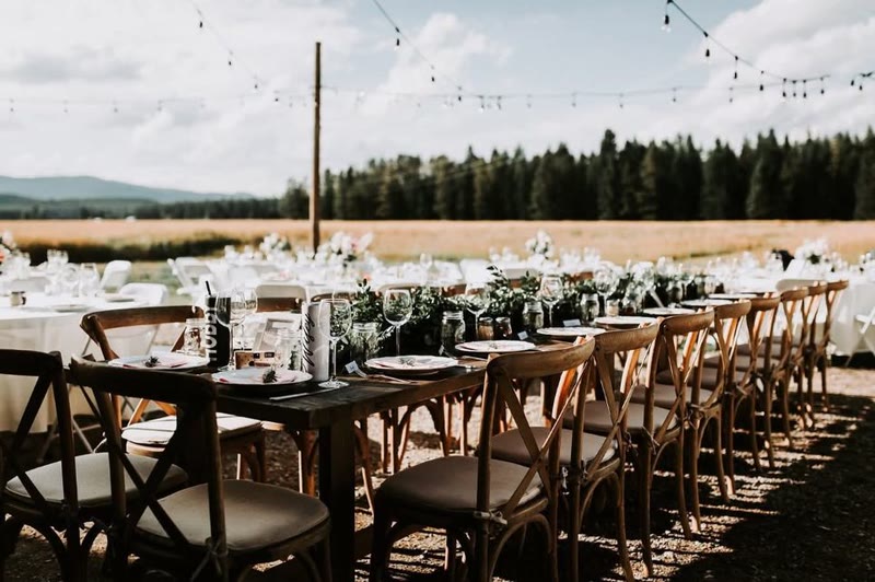 Table setting by Celebrate Event Rentals, Bigfork Montana
