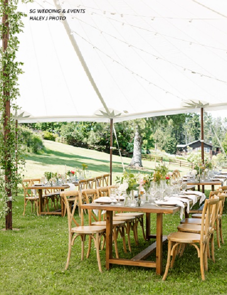 Table setting by Celebrate Event Rentals, Bigfork Montana