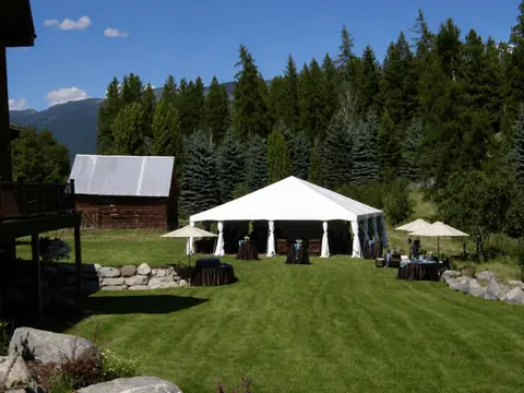 40' x 40' Solid Top Frame Tent, an event tent from the Celebrate Event Rentals catalog