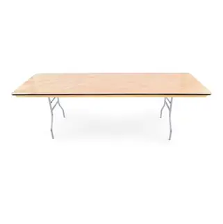 8' Wood Banquet Table, a rental table from the Celebrate Event Rentals catalog
